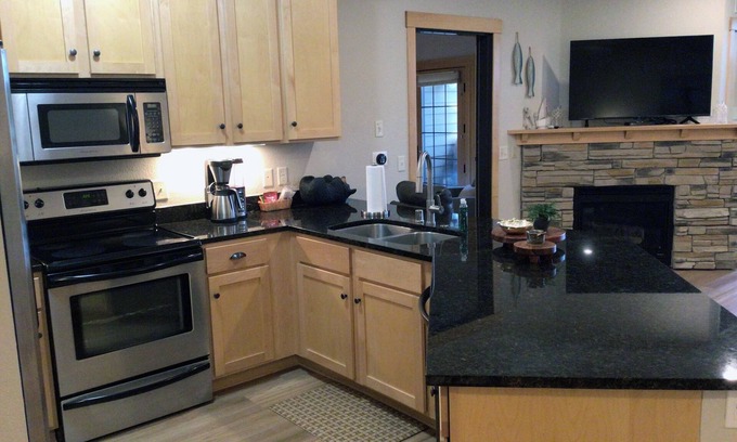Three Lakes Condo | Lakefront 2BR/2BA Condo at Northernaire Resort – Scenic Views & Modern Comfort!