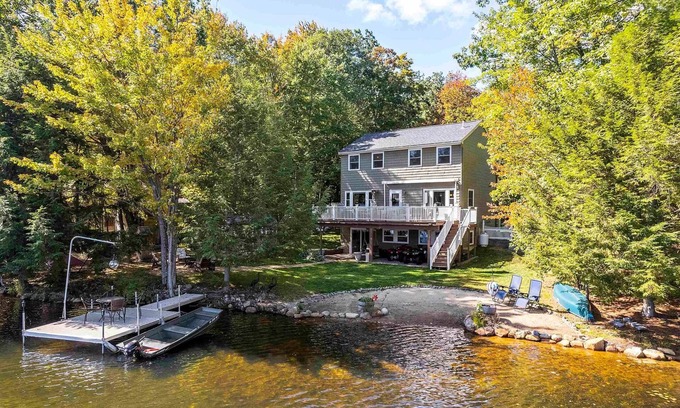 Belmont House | Lakefront Bliss, Private Dock & Cozy Year-Round Retreat!