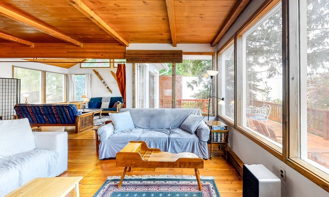Sandpoint House | Lakefront Dog-Friendly Home w/Expansive Deck, Lake/Beach Views, Free WiFi, Dock