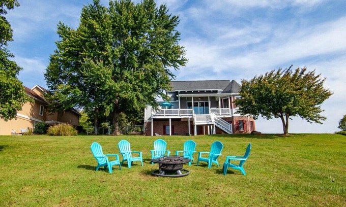 Dandridge House | Lakefront Escape w/Game Room, Hammock & Cozy Fireplace