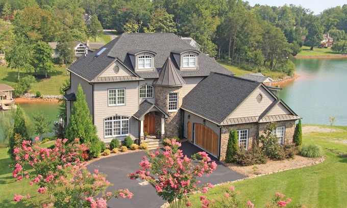 Penhook House | Lakefront Exclusive French Tudor Castle. 8400 sf. Nicest property on SML!