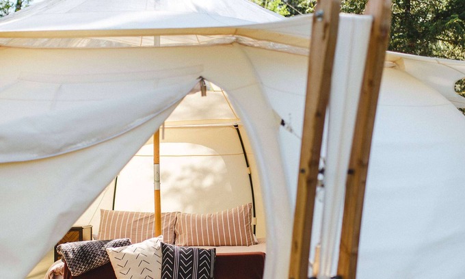 Black Creek RV Rental | Lakefront Farm Glamping & Sauna Experience