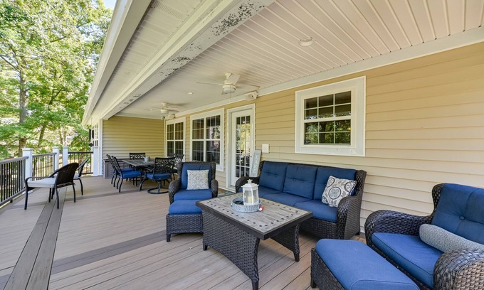 Gilbertsville House | Lakefront Gilbertville Haven w/Private Boat Dock!