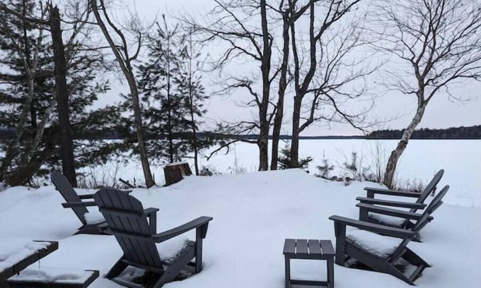 Lake Clear Cabin | Lakefront Home and Boathouse on Lake Clear