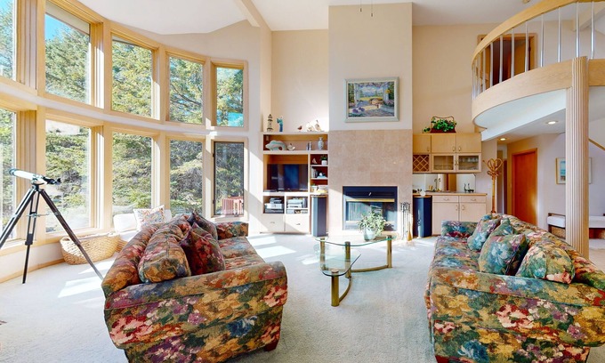 Charlevoix House | Lakefront home on Oyster Bay w/private dock, beach, fire pit, & hammock