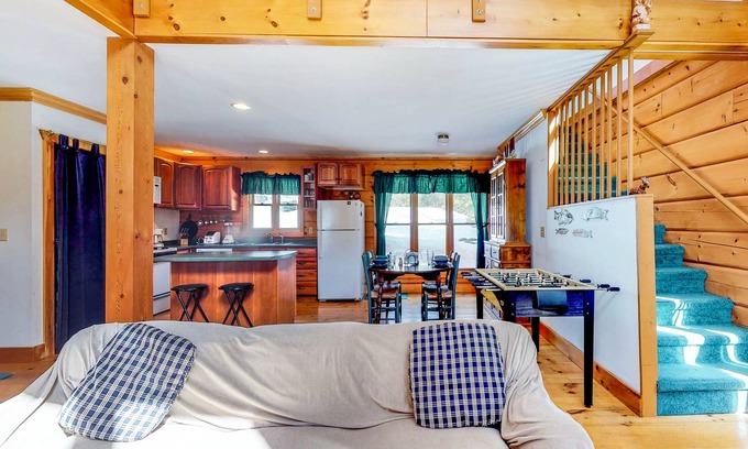 Kokadjo House | Lakefront Lodge on the Water with Dock, Deck, Patio & Foosball - Two Dogs OK
