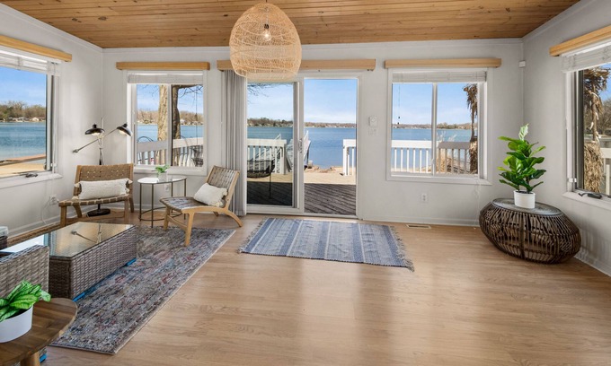 Niles Cottage | Lakefront Oasis with private beach and dock in Southwest Michigan!