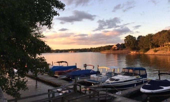 Steele Creek House | Lakefront Property Two Bedroom Cabin #35 at Long Cove Resort by Redawning