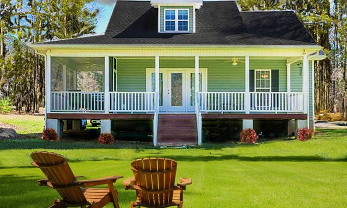 Eatonton House | LAKESIDE BLISS @ LAKE SINCLAIR: Cozy QUIET Home with Pickleball Courts in Back!