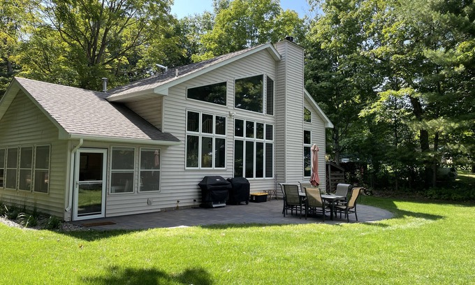 Deerwood Cabin | Lakeside home on one acre with private beach 90 minutes from the Twin Cities