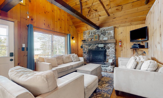 East Wakefield House | Lakeside home with water views, firepit, deck, & W/D - dog-friendly