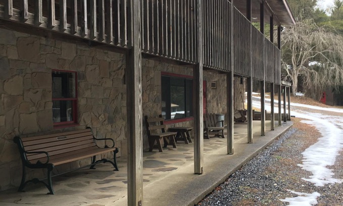 Petersburg House | Lakeside view at Camp Golden Pond and affordable lodging for Penn State Events.
