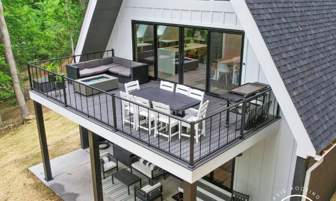 Logan House | Lakeview A-Frame Oasis in Hocking Hills -Sleeps 15