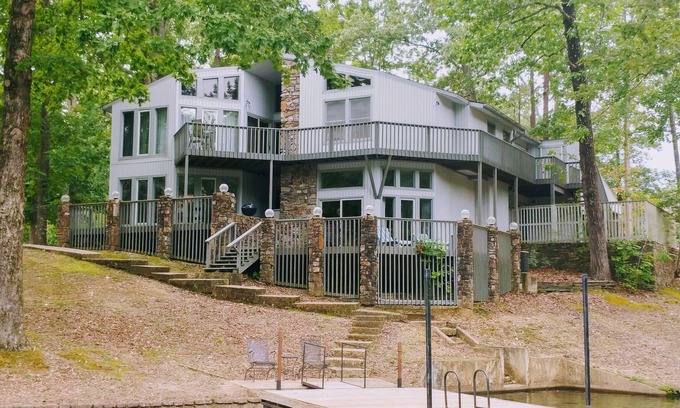 Hot Springs Village House | Lakeview Home With Grill on the Deck and Boat Dock With Ladder - Unit 0002 by Redawning
