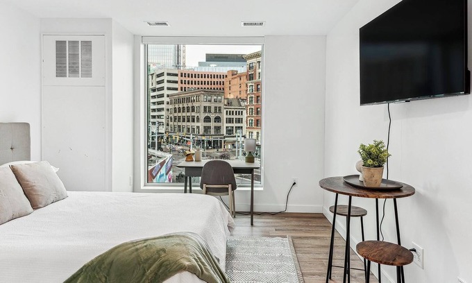Greektown Historic District Apartment | Landing | Stylish Studio, Clubhouse, Gym