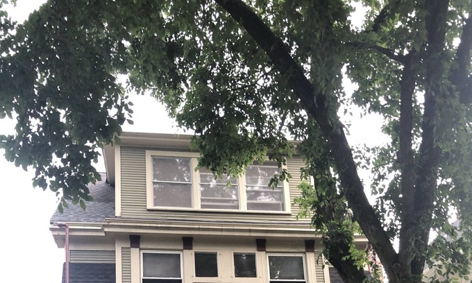 Edgewater House | Large 4 level frame home on leafy street in Chicago