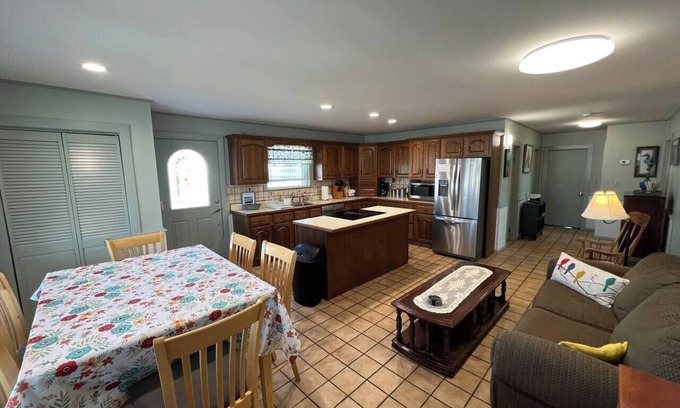 Byfield House | Large Beach Apt | Lawn | Steps to the Beach