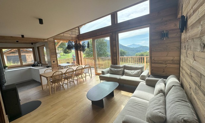 Aime Ski Chalet | Large, comfortable new chalet - at the foot of the slopes - Plagne Montalbert - 12/14p