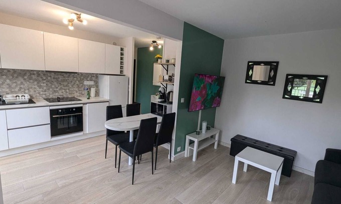 Brasles Apartment | Large, cosy studio, magnificent view over the Marne, fully equipped. Castle center