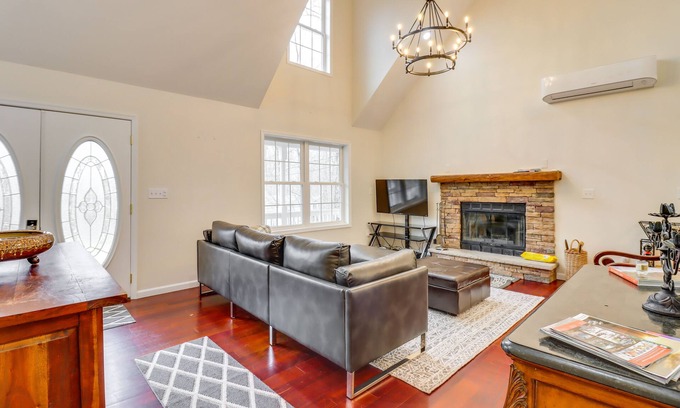 Pocono Lake House | Large Deck & Fire Pit: Secluded Pocono Lake Home