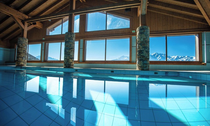 Bisanne 1500 Apartment | LARGE DUPLEX 115 m2 IN CHALET STANDING MGM WITH HEATED POOL 4 *