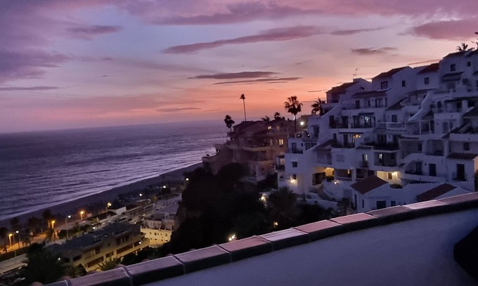 Chimenea Apartment | Large terrace, stunning sea view, sunny conditions! On top of Playa Burriana !