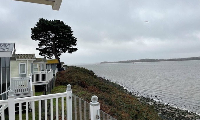 Hamworthy House | Lavender super front row sea view caravan at Rockley Park, Poole Harbour, Dorset