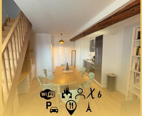 Meaux Apartment | Le 7 - Appartement Cosy - Disney 20 min