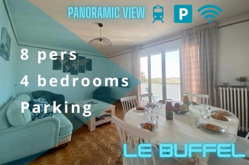 Figuerolles Apartment | Le Buffel - Appartement 4 chambres, Parking, Wi-fi, Tram - 8pers