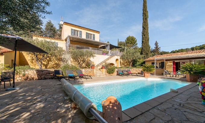 Aups Villa | Le Chemin de la Grave - Maison climatisée avec piscine