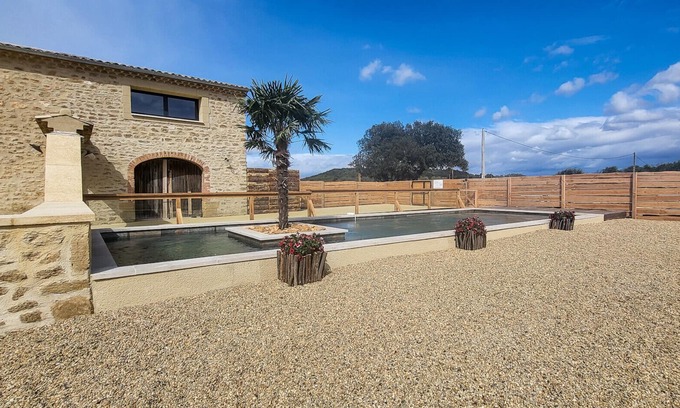 Suze-la-Rousse Cottage | Le Mas du Couchant, Gîte "Hortensia", swimming pool, petanque ground