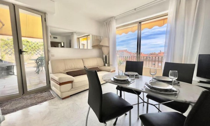 Carnot Apartment | Le Mozart - 3 pièces centre Cannes - Terrasse