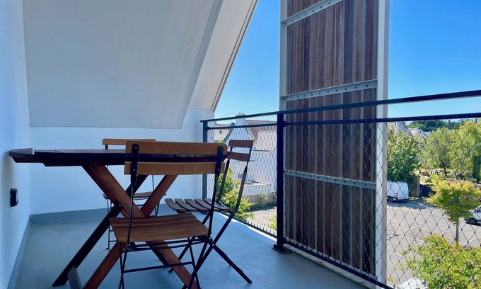 Saint-Pierre-Quiberon Apartment | Le Nid-4p-Wifi- Large Terrace-Parking