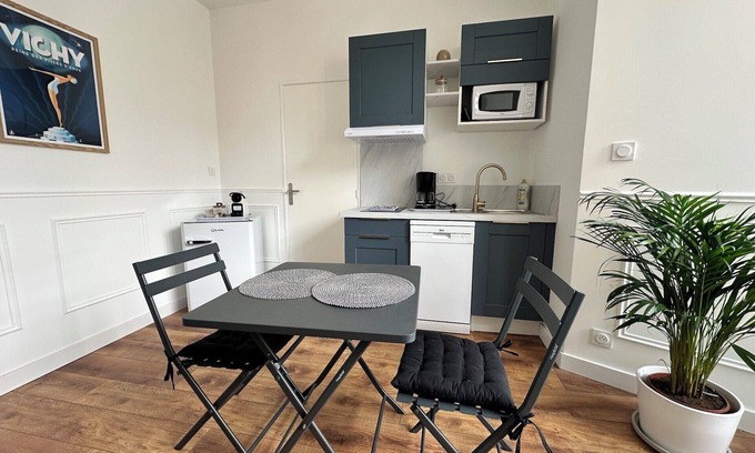 Vieux Vichy Apartment | Le petit Albert Vichy -studio design hyper center
