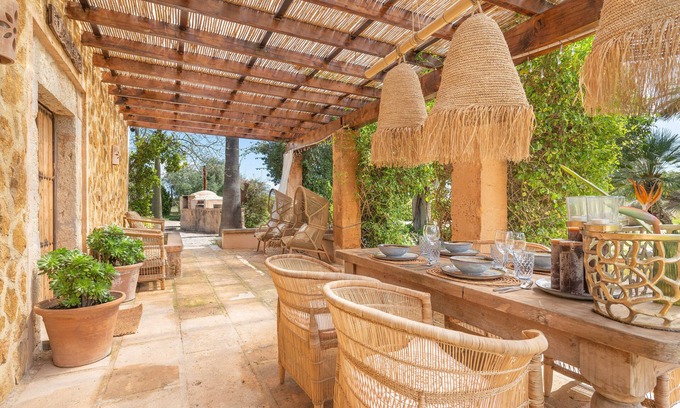 Binissalem Villa | LE PETIT PARADIS - Boho style finca with private pool and free WiFi.