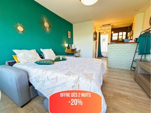 Bergerac Apartment | Le Pic'Vert - Ideal couples & professionals - FREE Parking - 400m Hospital - 15min Train station & HISTORIC Center - Air conditionner - Calm & Cosy