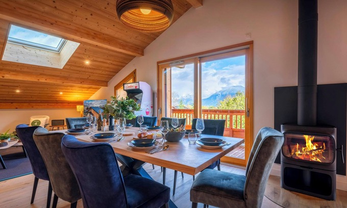 Combloux Apartment | Le Primpiolet - Penthouse for 9 with Mont Blanc view - OVO Network