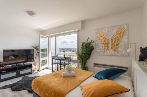 Bourg-l'Eveque Apartment | Le Studio de l'Ange - Vue imprenable