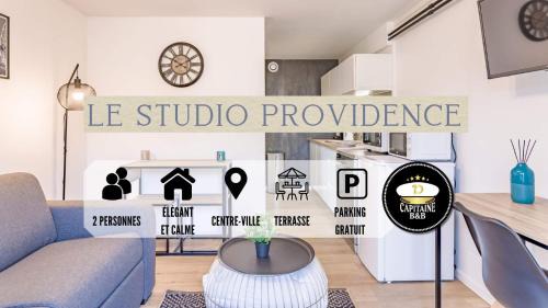 Troyes Apartment | Le studio Providence - Parking Privé - Terrasse