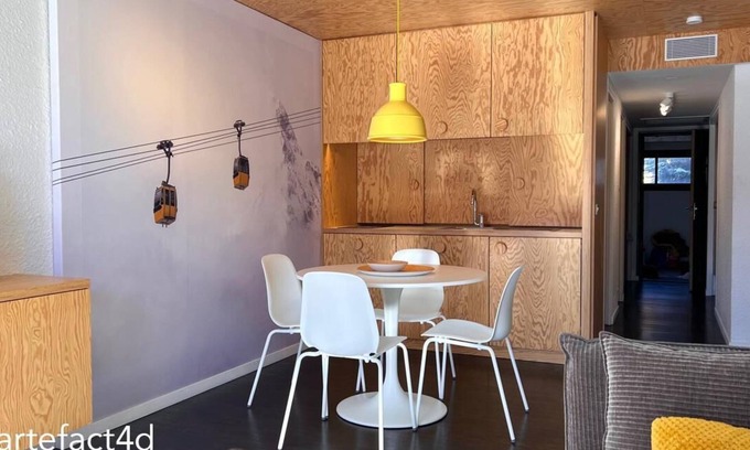 Les Deux Alpes Apartment | LE66: Fully refurbished apartment, with view of the mountains and next to slopes