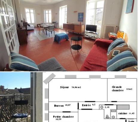 Comedie Apartment | Les 7 balcons, Comédie-Corum-Gare, Parking, Spacieux Lumineux Haussmannien