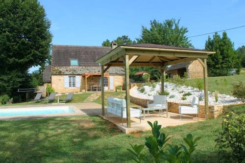 La Chapelle-Aubareil House | Les Mazaux avec piscine chauffée au nord de Sarlat