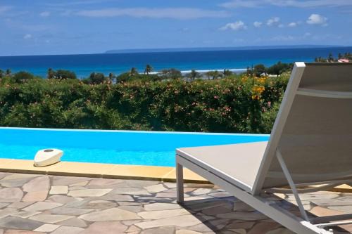 Saint-Francois Villa | Les villas "Fenêtres Sur Plage" - Villas Créoles de charme , vue exceptionnelle face mer et plage & piscines privées à débordement