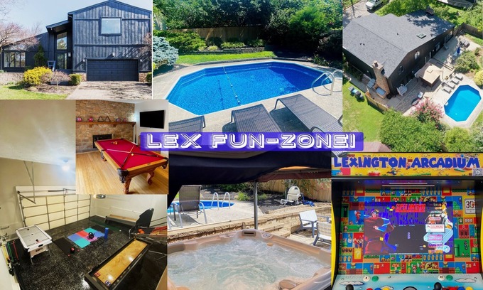 Lexington House | Lexington Fun Zone! Pool! HotTub! Arcade! Games!