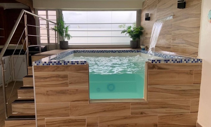 Bani Apartment | Lianas Rooftop Entire Apartment With Private Jacuzzi Just 8 min Near the Beach