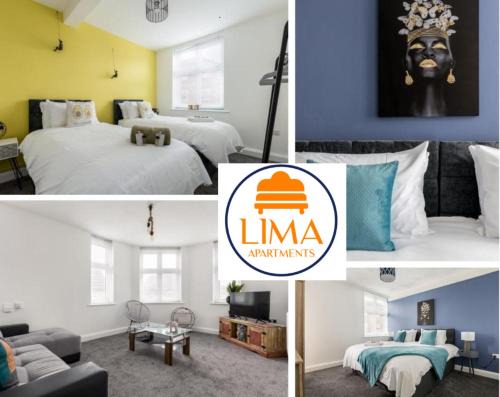 Boscombe Apartment | Lima Apartments Ltd-4 Beds-Large property -Long Stay Deal-Business-Parking