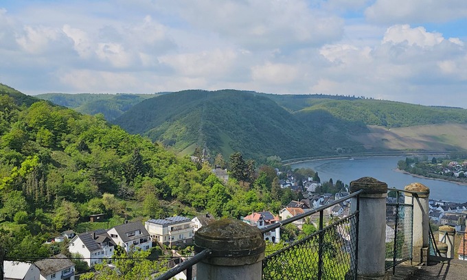 Boppard Apartment | Little Rhine View Château (Harry): with terrance, river view, mountain view.