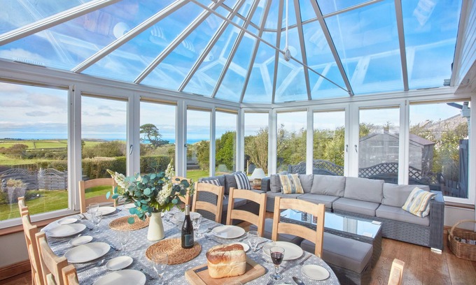 Trelights House | Little Seawynds is a lovely spacious property with panoramic coastal views set above the picturesque