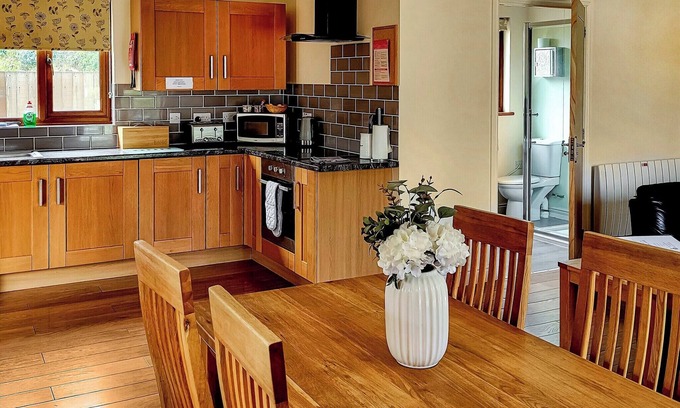 Llanddewi Ystradenny Ski Chalet | Lodge with fantastic contemporary styling.