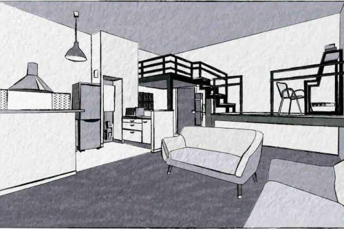Le Pre-Saint-Gervais Apartment | Loft calme et accueillant Metro Hoche Paris